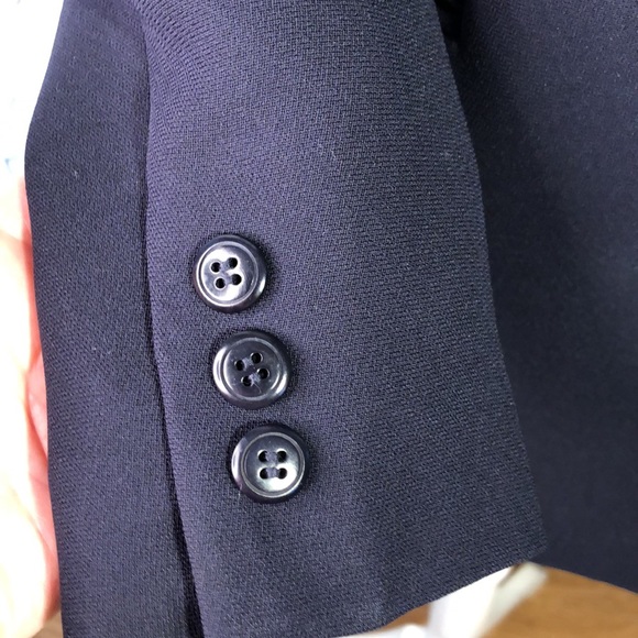 Vintage Petite Sophisticate Classic Blue Blazer Size 2 - Picture 4 of 9